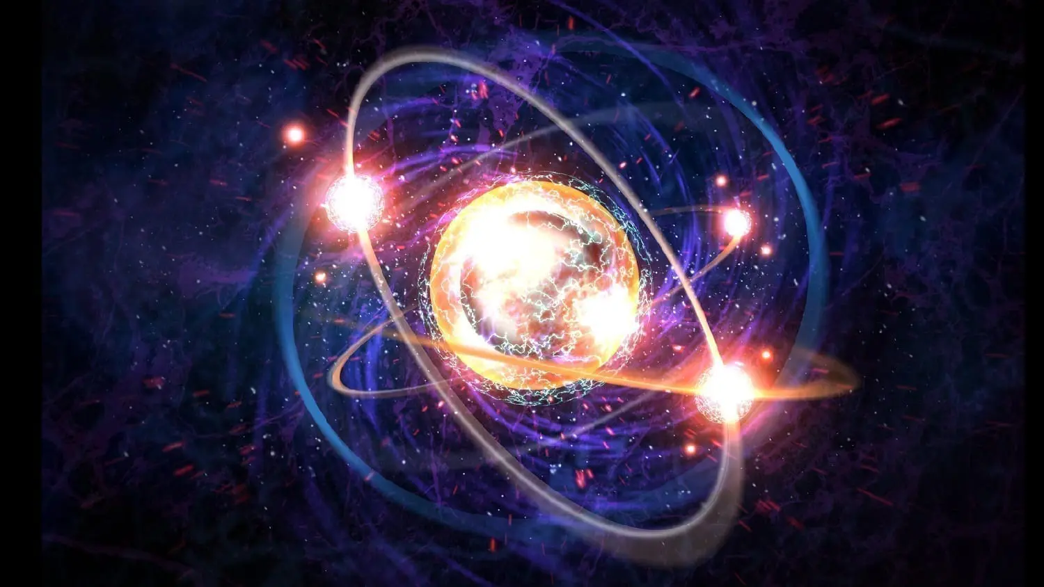 Atomic particles: Illustration 198872849 © Ezumeimages | Dreamstime.com