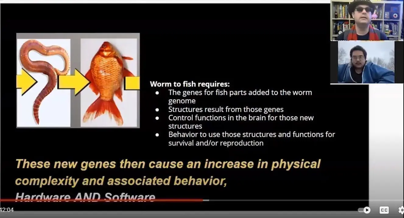 YouTubers explanation of evolution still, Bryan Melugin