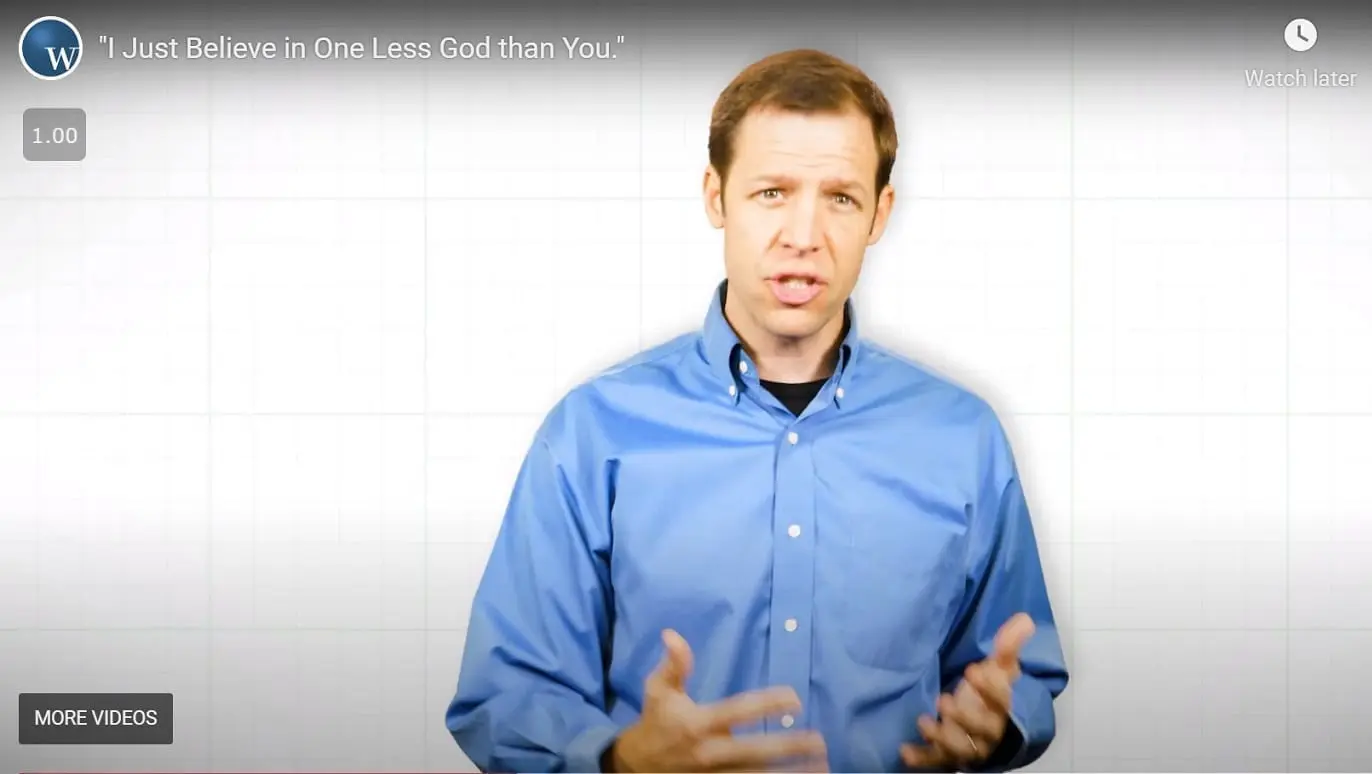 One Less God, YouTube still