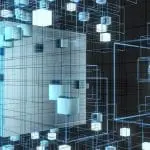 CG illustration of 3D cubes connected with cubic lines: Illustration 161461106 / 3d © Jian Fan | Dreamstime.com