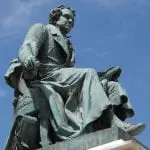 Statue of Ampère at Lyon, France
