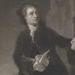 Historic depiction of an actor playing Hamlet