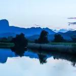 Mount Warning at sunset with reflection: Photo 44145884 © Cathyr1 | Dreamstime.com