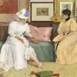 A Friendly Call, 1895, by William Merritt Chase, National Gallery of Art