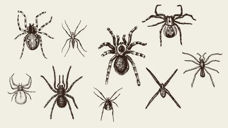 Various arachnids: Illustration 101760383 © Artur Balytskyi | Dreamstime.com