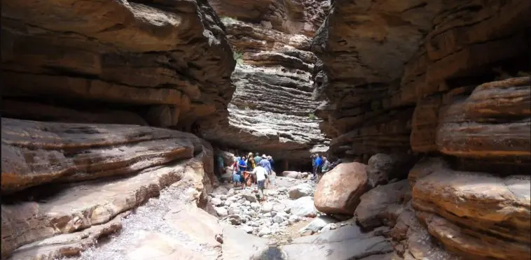 Blacktail canyon with people, photo credit: Canyon Ministries