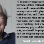 Anthony Hewish with his quote (see below for fuller version)