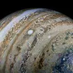 Jupiter as seen from the Juno mission, photo credit: NASA
