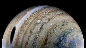 Jupiter as seen from the Juno mission, photo credit: NASA