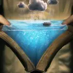 Illustration, opening Bible to see floodwaters and Noah's Ark between the pages: Photo 80573952 © Kevin Carden | Dreamstime.com