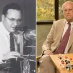 Scientific portrait photos of Schawlow and Schaefer