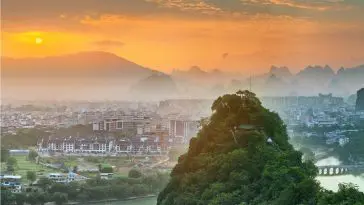 Guilin, China with karst mountains: Photo 75332502 © Boule13 | Dreamstime.com