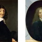 Descartes and Voltaire portraits