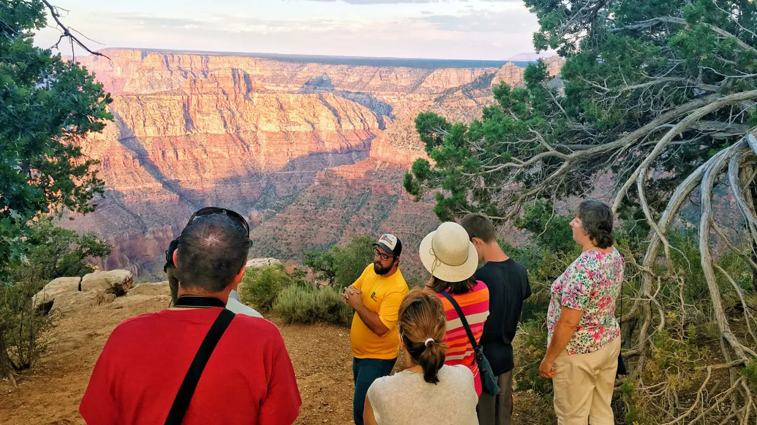 Bryce leading a rim tour