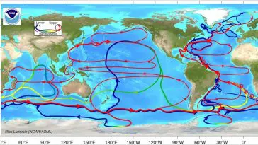 Global ocean currents. Photo credit: NOAA