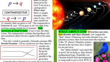 Indirect proof for God meme