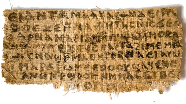 Fragment from the forged Gospel of Jesus' Wife