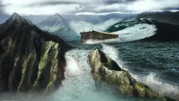 Noah's ark on Ararat art, photo credit: pixundfertig on Pixabay