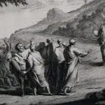 Moses and the 10 Commandments: A print from the Phillip Medhurst Collection of Bible illustrations