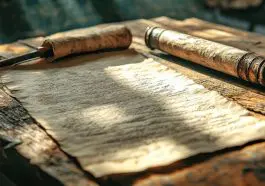 Scribal tools and parchment: ID 359793308 © Maksim Borbut | Dreamstime.com