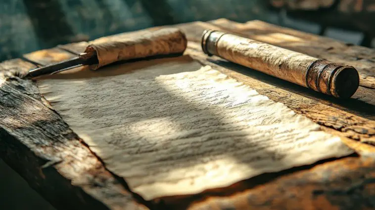 Scribal tools and parchment: ID 359793308 © Maksim Borbut | Dreamstime.com