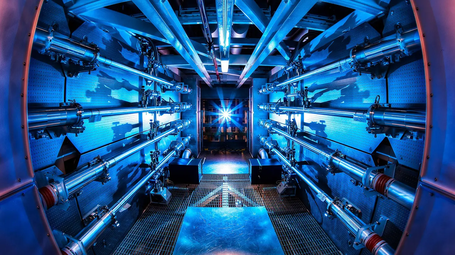 Preamplifiers of the National Ignition Facility: photo credit: Lawrence Livermore National Laboratory
