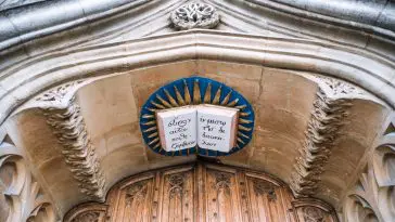 Door plaque at Oxford Divinity School: ID 293971570 © Irstone | Dreamstime.com