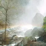 Bridal veil Falls with rainbow, Yosemite: ID 158397 © Heather Jones | Dreamstime.com