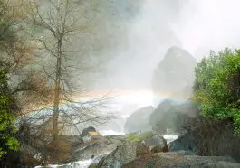 Bridal veil Falls with rainbow, Yosemite: ID 158397 © Heather Jones | Dreamstime.com