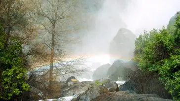 Bridal veil Falls with rainbow, Yosemite: ID 158397 © Heather Jones | Dreamstime.com
