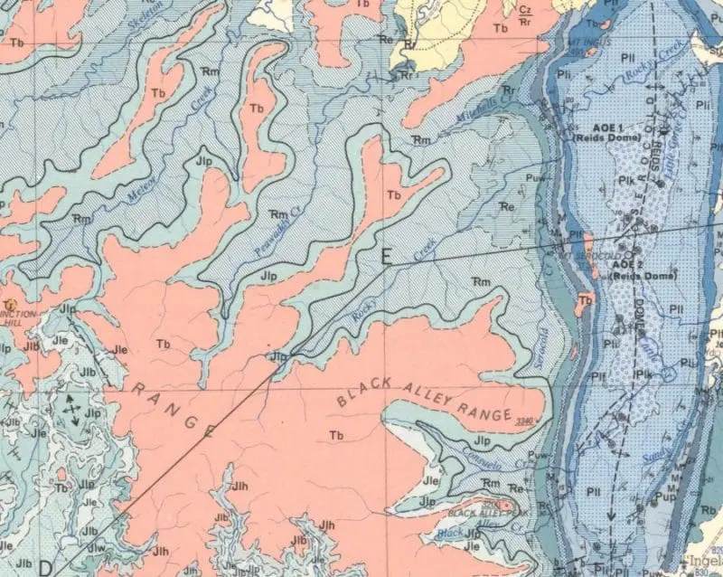 Carnarvon Gorge topographical map