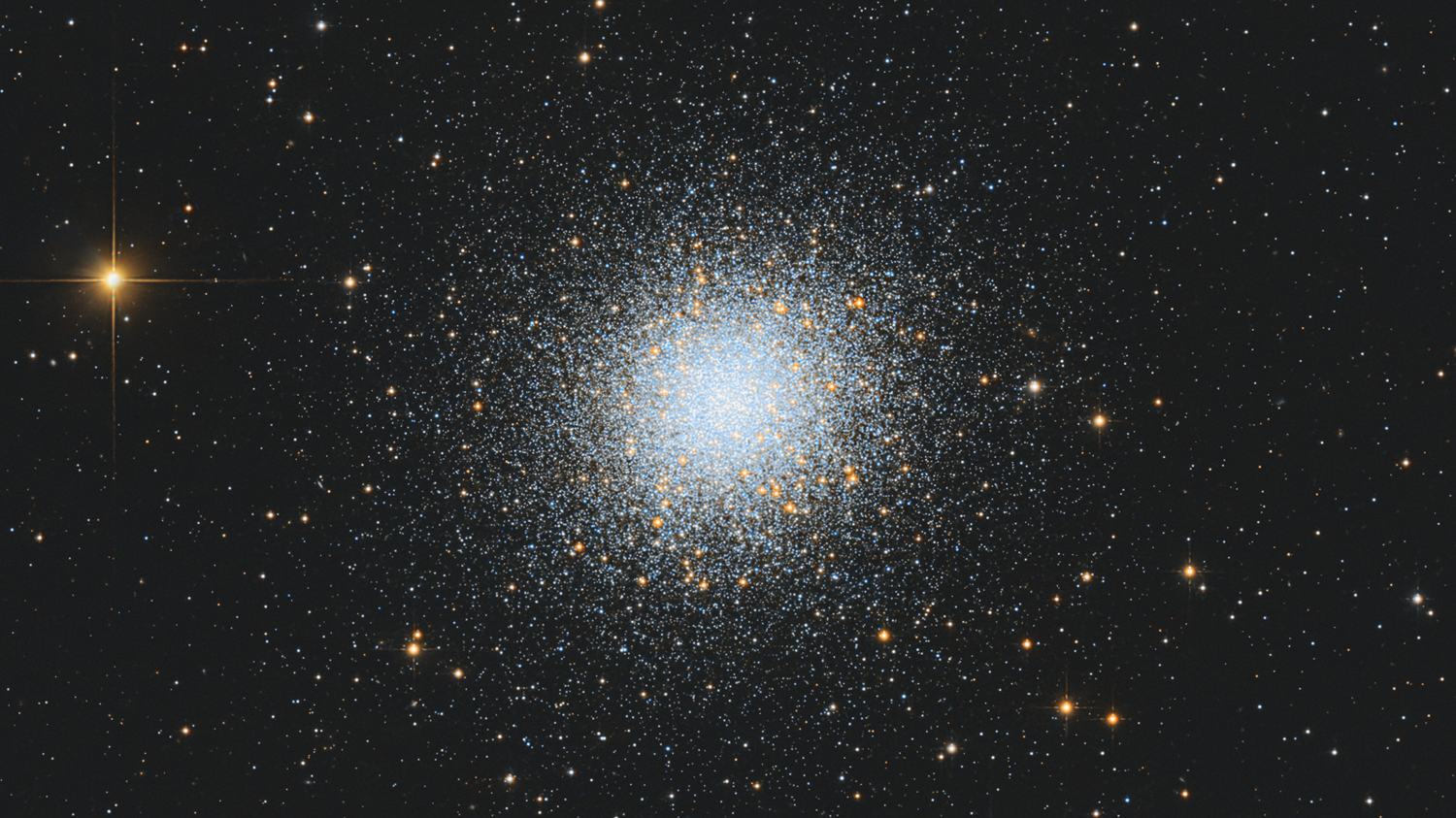 Globular cluster M13, photo credit: Chuck Ayoub