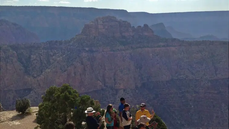 Jon leading a tour on the Grand Canyon rim