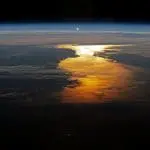 Morning sun over the Gulf of Saint Lawrence, photo credit: NASA, ISS Expedition 56 crew