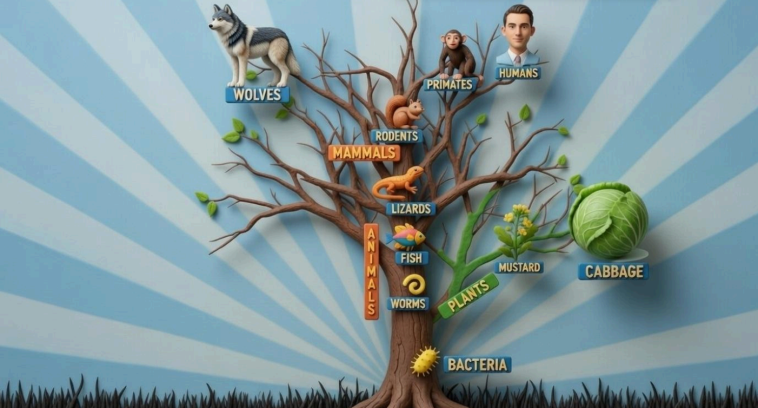 Evolutionary Tree of Life model, photo credit: Bryan Melugin using AI to render