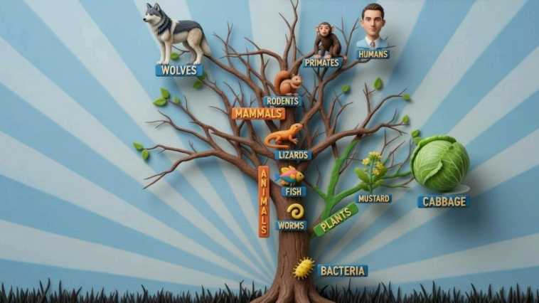 Evolutionary Tree of Life model, photo credit: Bryan Melugin using AI to render