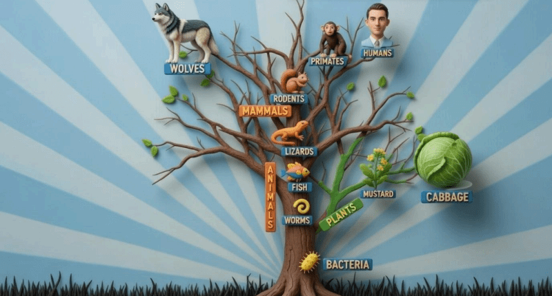 Evolutionary Tree of Life model, photo credit: Bryan Melugin using AI to render