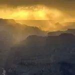 Yellow sunset over the Grand Canyon, photo credit: Nate Loper