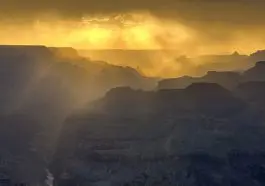 Yellow sunset over the Grand Canyon, photo credit: Nate Loper