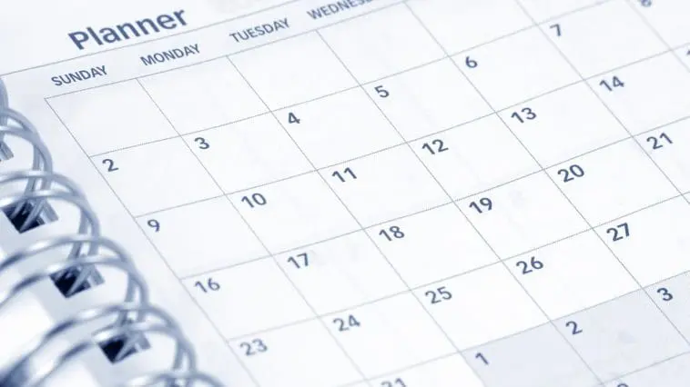Planner calendar: ID 1442093 © Feng Yu | Dreamstime.com