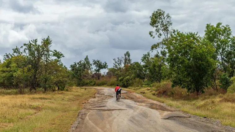 Bike path with potholes, Madagascar: ID 182947246 © Christian Offenberg | Dreamstime.com