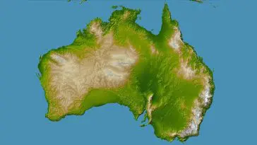 Topography of Australia, photo credit: NASA