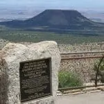 Bronze plaque and stone memorial commemorating the 1956 Grand Canyon TWA-United Airlines Aviation Accident Site in Grand Canyon National Park. Photo credit: National Park Service