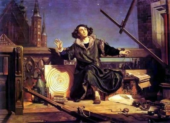 Jan Matejko’s painting entitled, “Astronomer Copernicus, or conversation with God.”