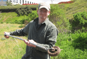 The author with a Southern Pacific Rattlesnake (Crotalus oreganus helleri)