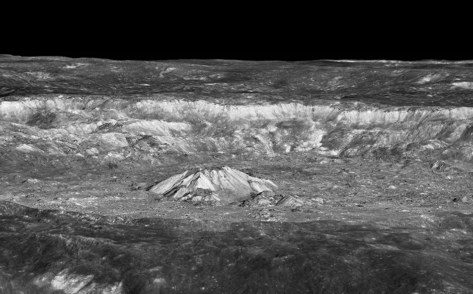 Tycho Crater Oblique View, photo credit: NASA