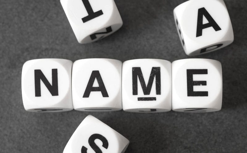 'Name' word game cubes: ID 94386194 © Aga7ta | Dreamstime.com