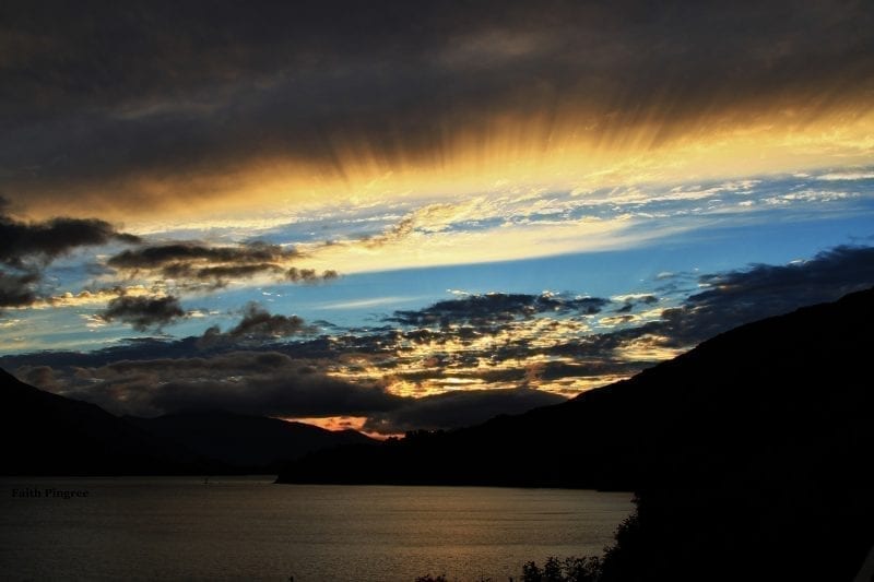 Sunset Mountains Water, photo credit: Faith P