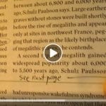 Close up of a C-14 article Dr. Jackson video still