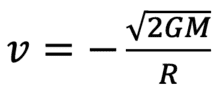 Kate [Loop] Hannon equation for escape velocity